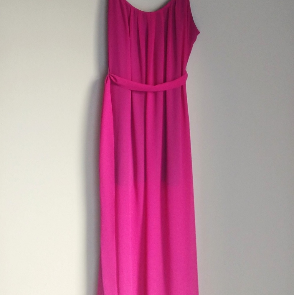 magenta pink purple maxi dress